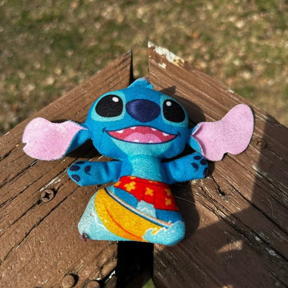 Disney Stitch Surfer Plush Small Blue 2002 McDonald's Lilo &‎ Stitch Toy